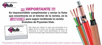 Actualización del club del profesional eléctrico: Prysmian Club