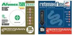 Cajas cable Afumex 750V i Retenax Flex