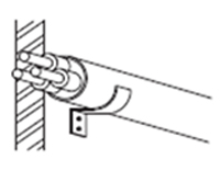 instalación a lo largo del tendido del cable