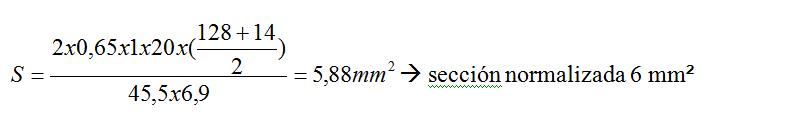 formula de cálculo